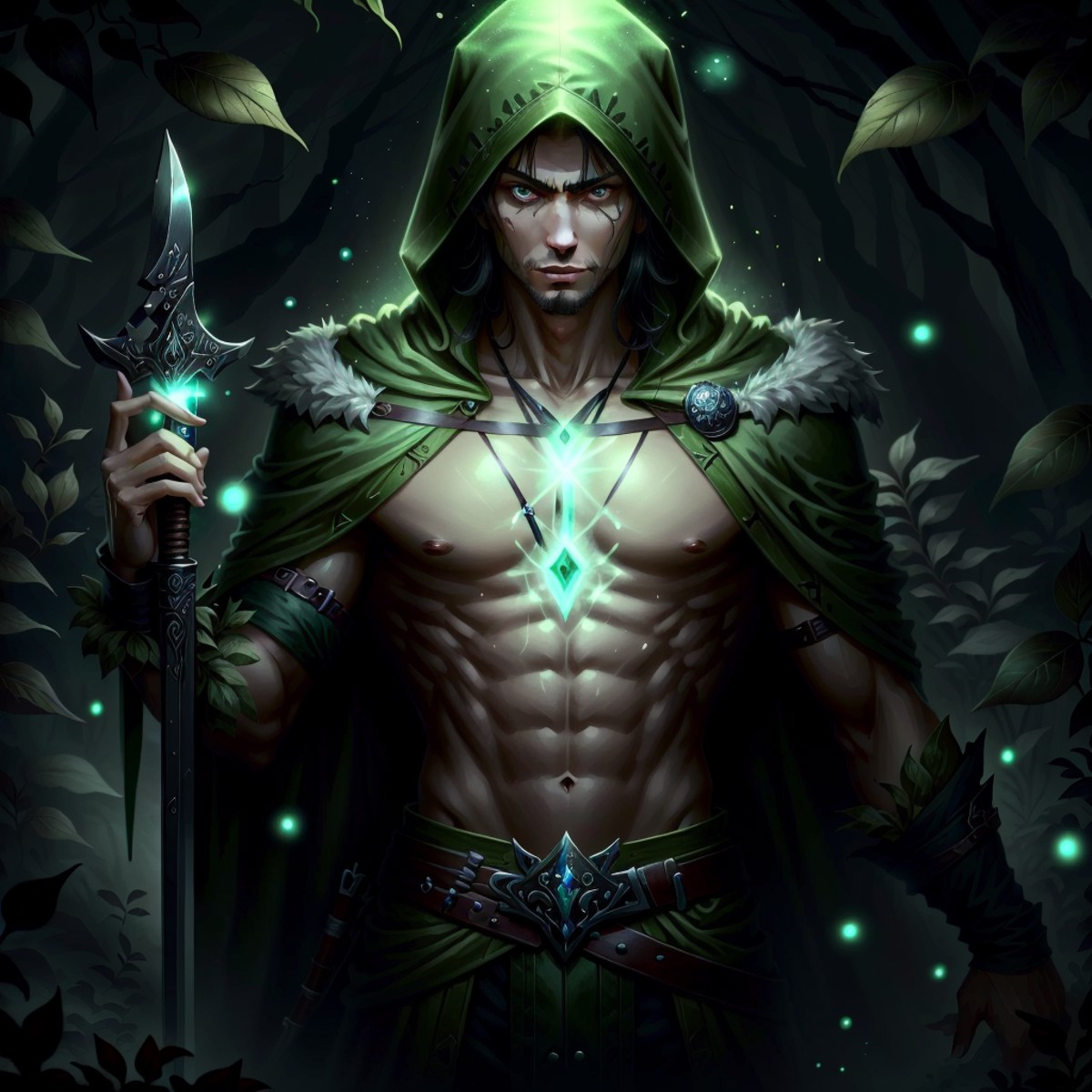 10687-6969-, naturemagic , magical energy fantasy,_(assassin_1.1) , belt , holding dagger , hood up, glowing eyes,.png